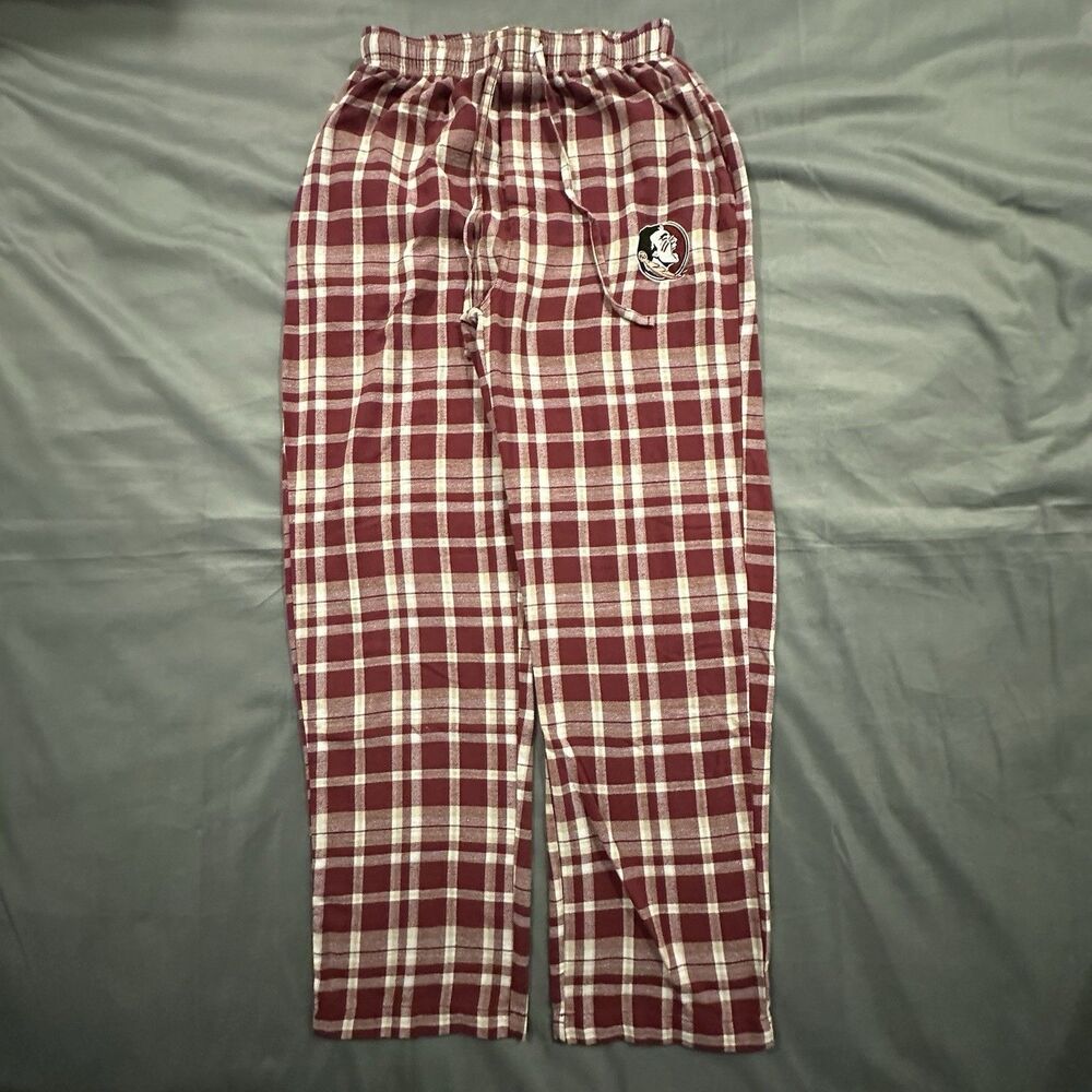 Concept Sports Pajama Pants Florida State Seminoles Sleepwear Plaid Unisex NCAA